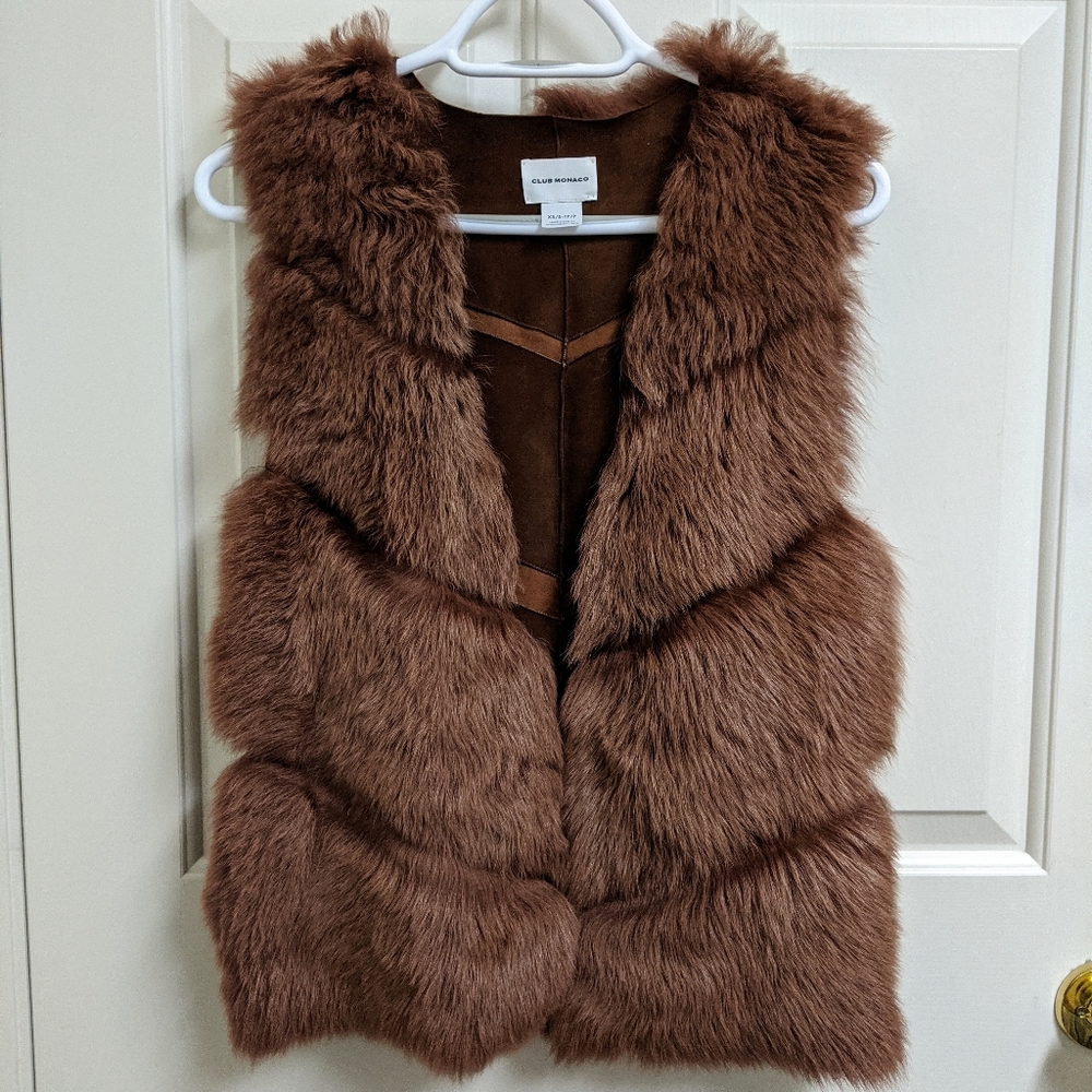 Club Monaco Real Shearling Vest
